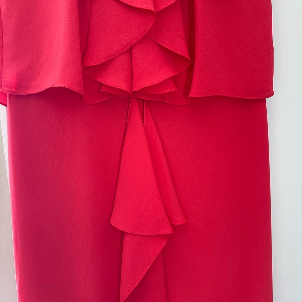 BCBGMaxAzria Red Ruffled Maxi Dress - Picture 5 of 7